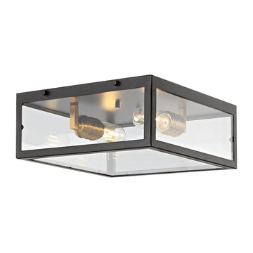 Grayson 12" Metal/Glass LED Flush Mount